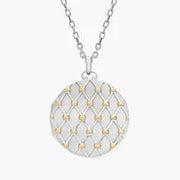 Elegance Photo Frame Locket Necklace Gold Plated