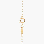 1.39 Ct Gold vermeil necklace with 18k gold plating and chain.