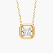 1.64 Ct Pandora initial necklace with alphabet charm pendant.