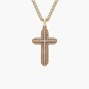 1.84 Ct Gold filled necklace with shiny finish and sturdy chain.