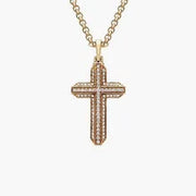 1.84 Ct Gold filled necklace with shiny finish and sturdy chain.