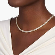 30.00 Ct Flat gold necklace with smooth polished links.