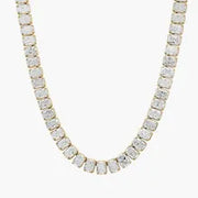 30.00 Ct Flat gold necklace with smooth polished links.
