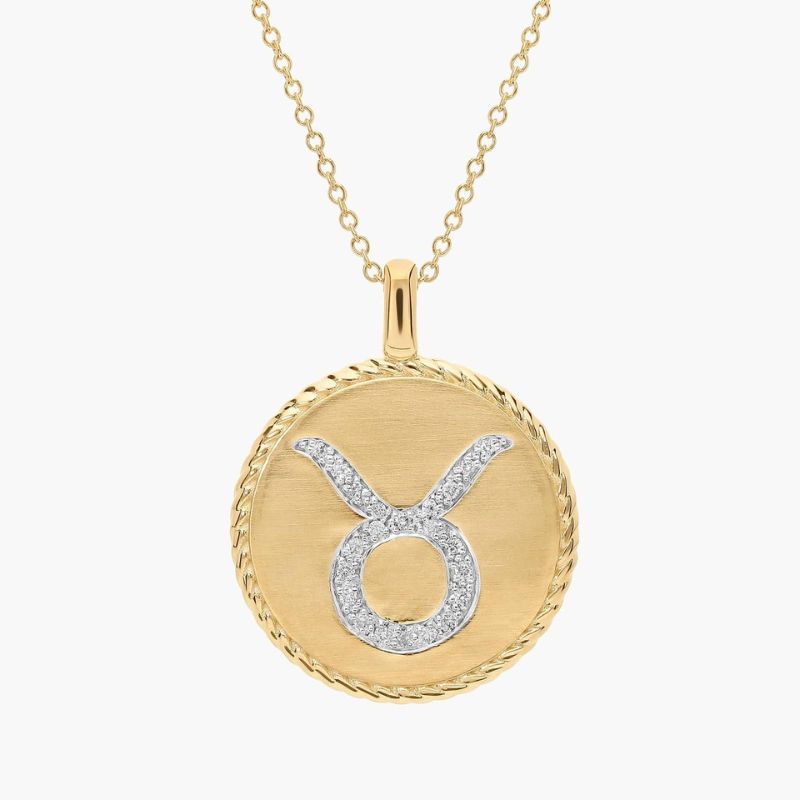Personalized Moissanite Zodiac Necklace