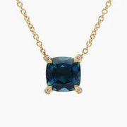 2.03 Ct Long gold necklace with layered chain design.