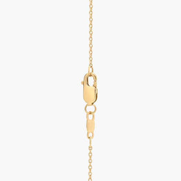 Elegance Round Moissanite Initial Necklace