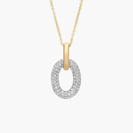 2.19 Ct Gold and turquoise necklace with blue gemstone and gold chain.