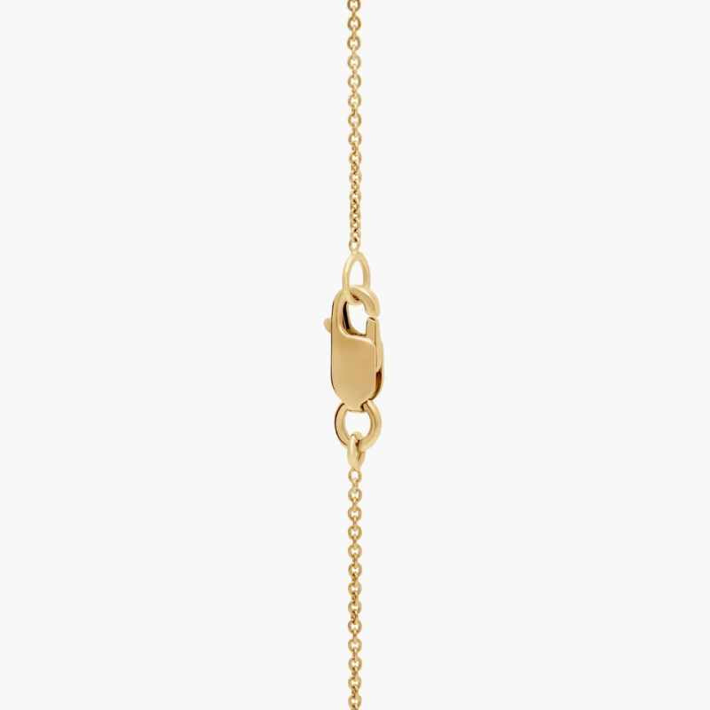 W Letter Alphabet Moissaine Diamond Initial Necklace