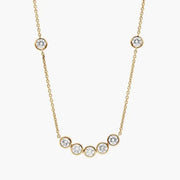 2.23 Ct Real gold necklace for men with solid gold chain.