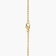 2.23 Ct Real gold necklace for men with solid gold chain.