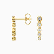 1.58 Ct Round Cut Diamond  Gold Plated Diamond Use For Earrings