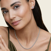 2.14 Ct Emerald Cut Diamond White Gold Plated Earrings Use Fo Jewerlly 