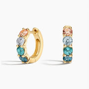 2.24 Ct Round Gold Plated Diamond Earrings Use For Jewerlly 