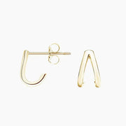 Zuri Stud Earrings in 14K Yellow Gold Plated