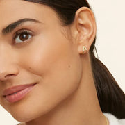 Zuri Stud Earrings in 14K Yellow Gold Plated