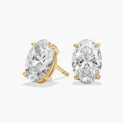 3.57 Ct Oval Cut Diamond Gold Plated Diamond Use For Jewerlly . 