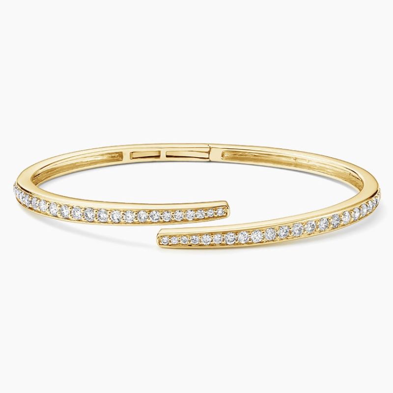 Sonya Lab Diamond Open Cuff Bracelet