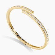 1.89 Ct Round Cut Sonya Lab Diamond Open Cuff Bracelet