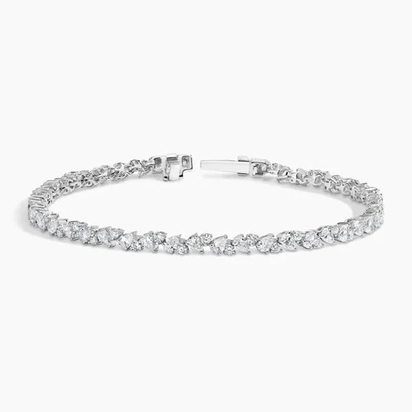 Olivetta Lab Diamond Tennis Bracelet in Silver