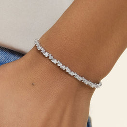 Olivetta Lab Diamond Tennis Bracelet in Silver