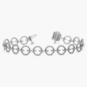 Lab grown diamond tennis bracelet with sustainable and ethical diamonds.