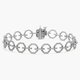 3.00Ct Lab grown diamond tennis bracelet with sustainable and ethical diamonds.