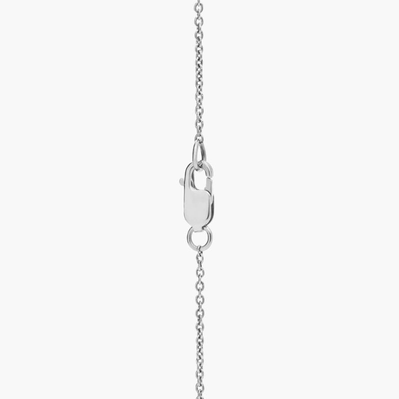 Moissanite Diamond Fringe Chain Bracelet In 14K White Gold Plated
