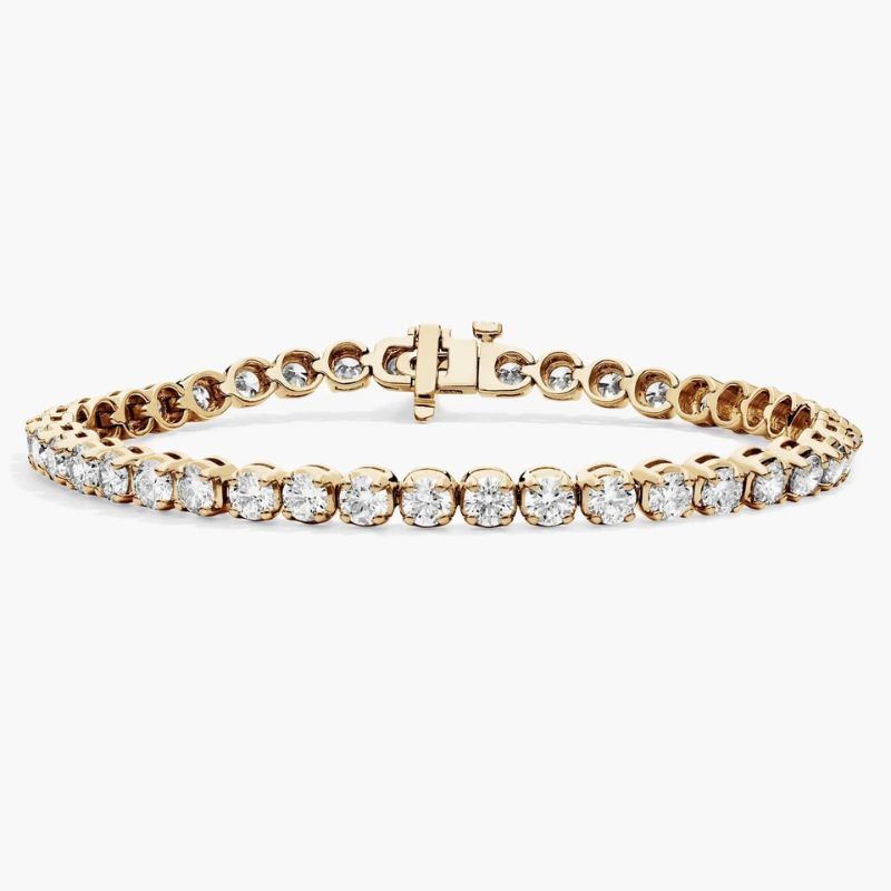 Dainty Moissanite Diamond Tennis Bracelet