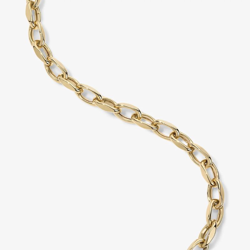 Classic Cleo Oval Chain Bracelet in 14k Yellow Gold Plated