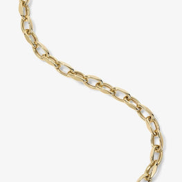 Classic Cleo Oval Chain Bracelet in 14k Yellow Gold Plated