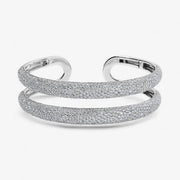 8.00 Ct Cartier tennis bracelet with diamonds in yellow gold design.