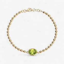 Elegance Oval Parrot Color Diamond Minimalist Bracelet