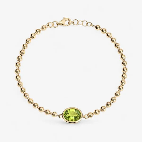 Elegance Oval Parrot Color Diamond Minimalist Bracelet