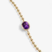 Diamond tennis bracelet for women in gold with round diamonds.