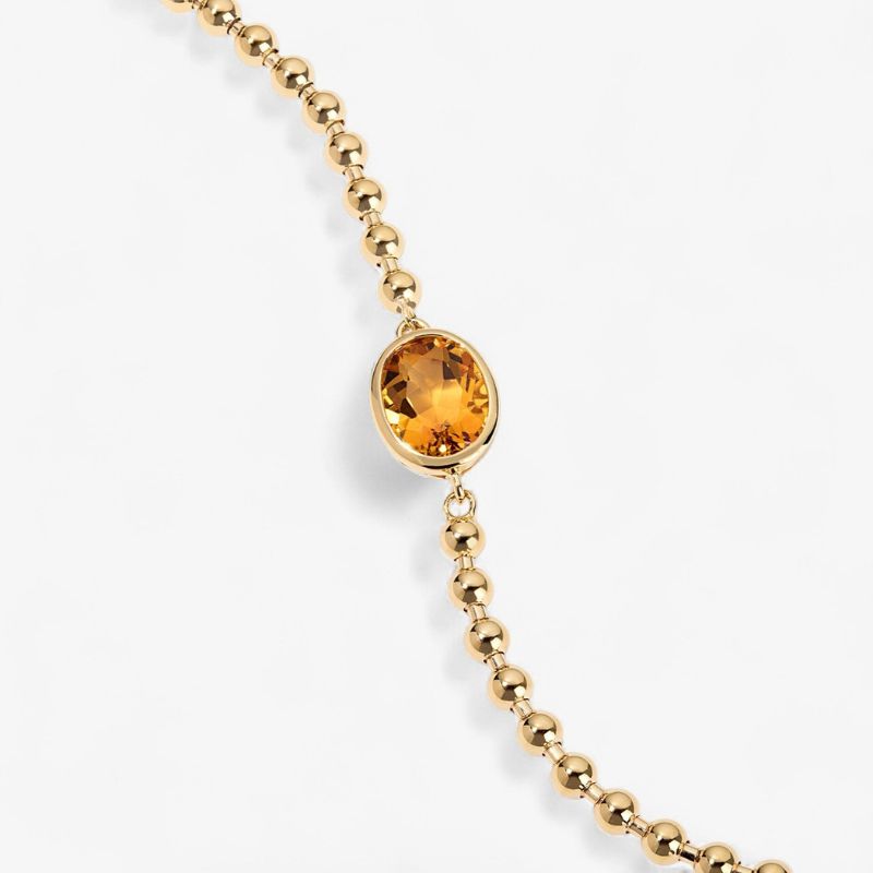 Radiant Center Oval Diamond Minimalist Bracelet