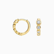 1.06 Ct Round Cut Gold Plated Diamond Earrings For Unique Earrings 