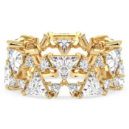 Stackable Moissanite Rich Look Modern Ring