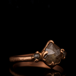 Natural & Rough Diamond Elegant Wedding Ring