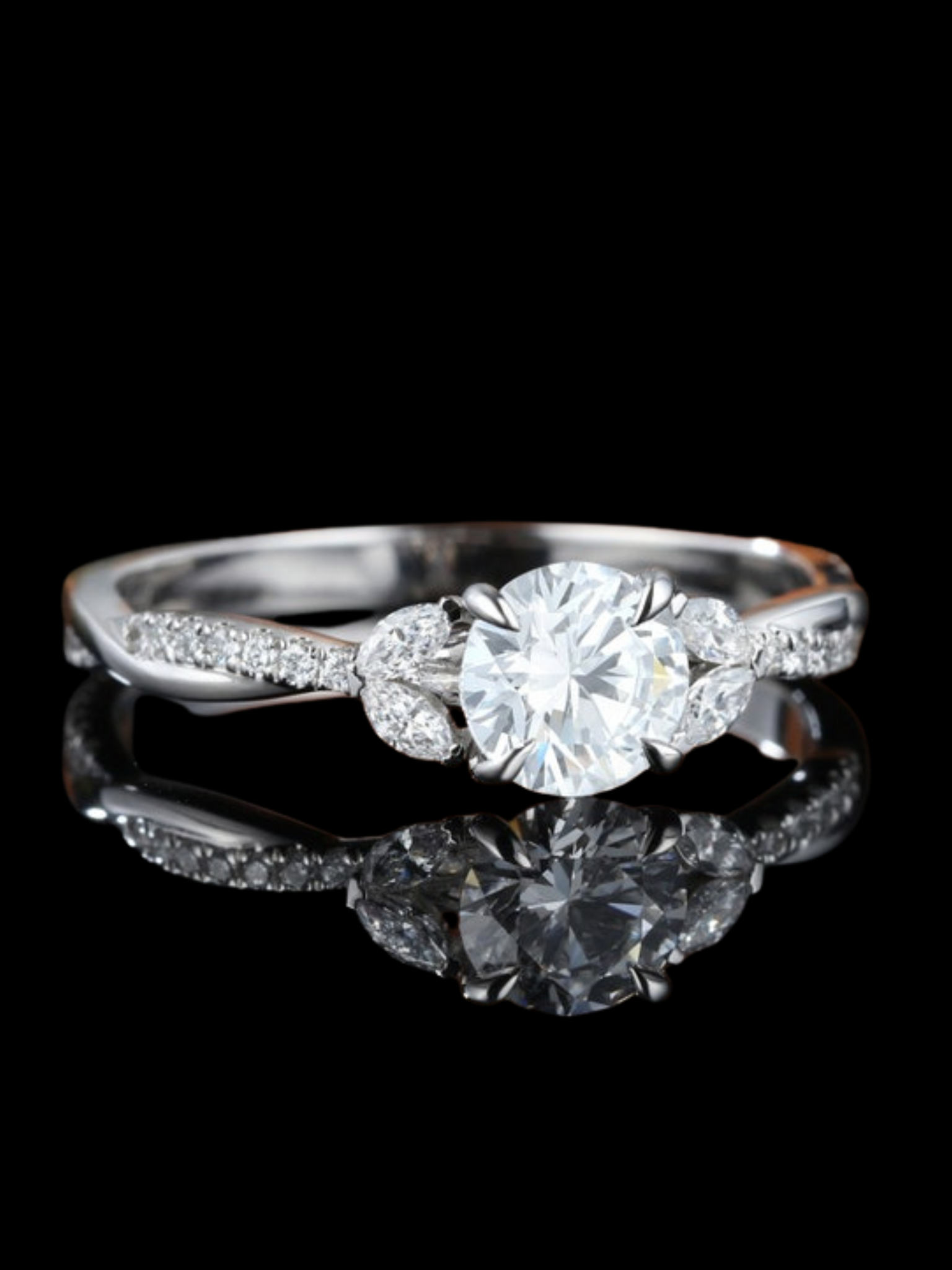 Moissanite Promise Ring