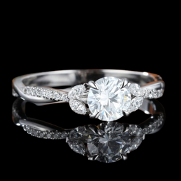 Moissanite Promise Ring