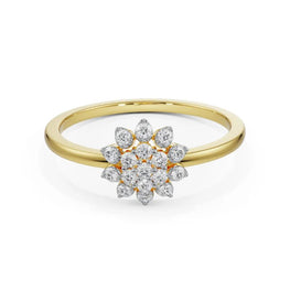 Artistic Round Moissanite Diamond Anniversary Ring