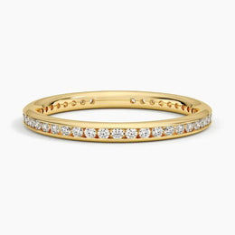 Tabitha Channel Set Eternity Lab Grown Diamond Ring (0.44 ct. tw.) in 14K Yellow Gold Ring