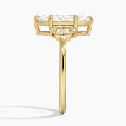 Women Gold Band Wedding ring finger guide and wedding marriage ring 