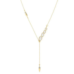 1.88 Ct Gold filled necklace with shiny finish and sturdy chain.
