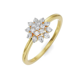 Artistic Round Moissanite Diamond Anniversary Ring