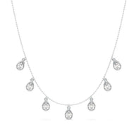 4.98 Ct Gold snake necklace with flexible chain and shiny texture.