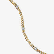 0.96 Ct Round Cartier tennis bracelet with diamonds in yellow gold design.