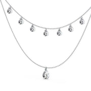 2.91 Ct gold cross necklace with polished finish.