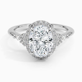 Luxury Moissanite Hidden Halo Bridal Ring