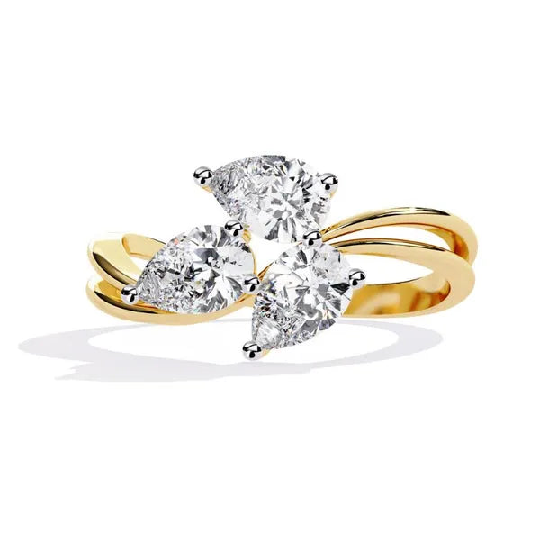 Modern Moissanite Solitaire Ring